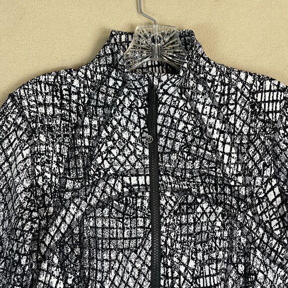 Lululemon Sweater Womens 8 Black White Define Jacket Full Zip Adult - Picture 2 of 13